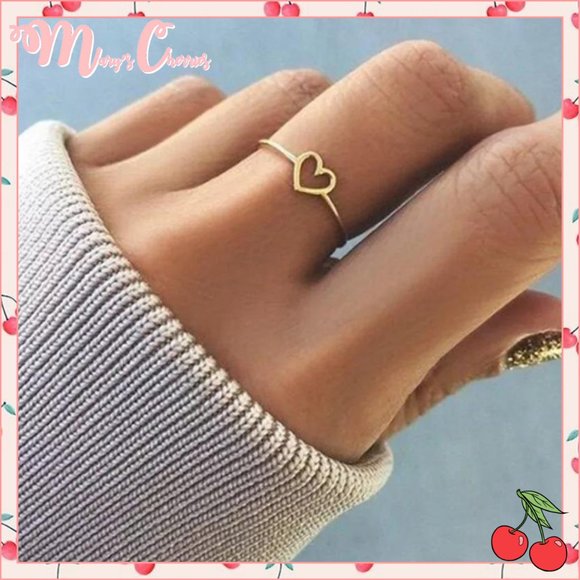 Mary's Cherries Boutique Jewelry - 🍒 HEART 💖 Love Dainty Ring